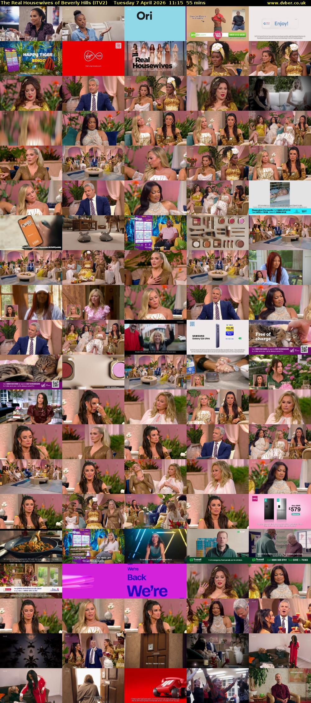 The Real Housewives of Beverly Hills (ITV2) Tuesday 7 April 2026 11:15 - 12:10
