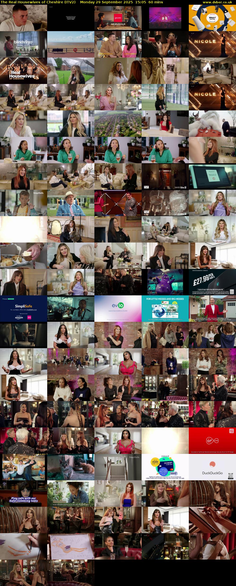 The Real Housewives of Cheshire (ITV2) Monday 29 September 2025 15:05 - 16:05