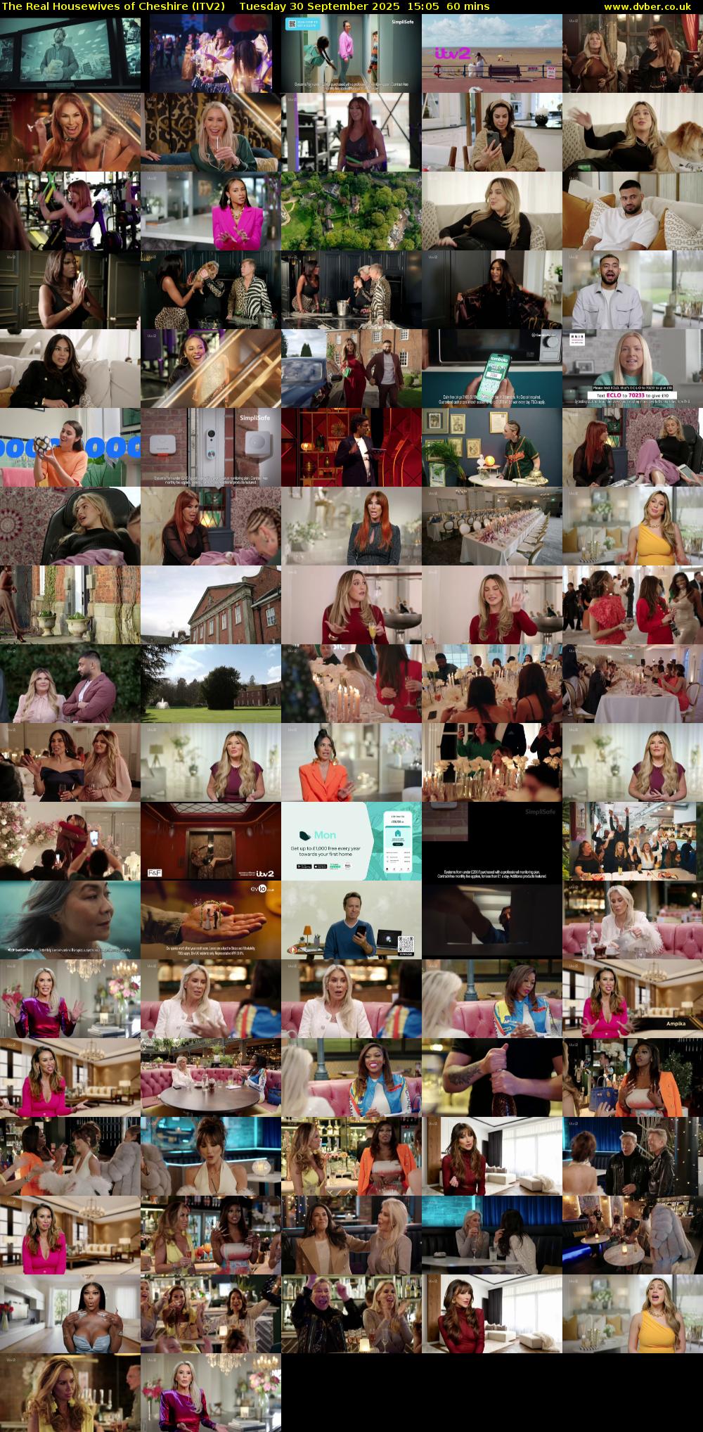 The Real Housewives of Cheshire (ITV2) Tuesday 30 September 2025 15:05 - 16:05