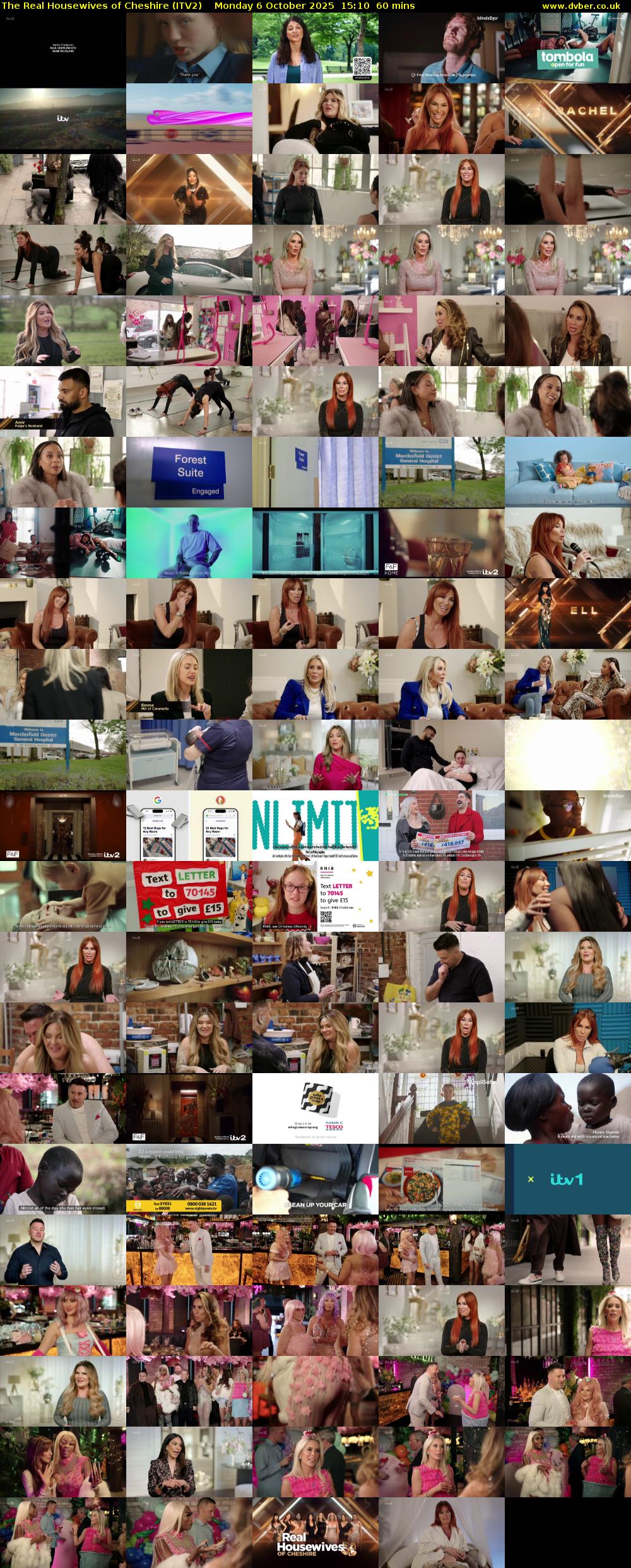 The Real Housewives of Cheshire (ITV2) Monday 6 October 2025 15:10 - 16:10