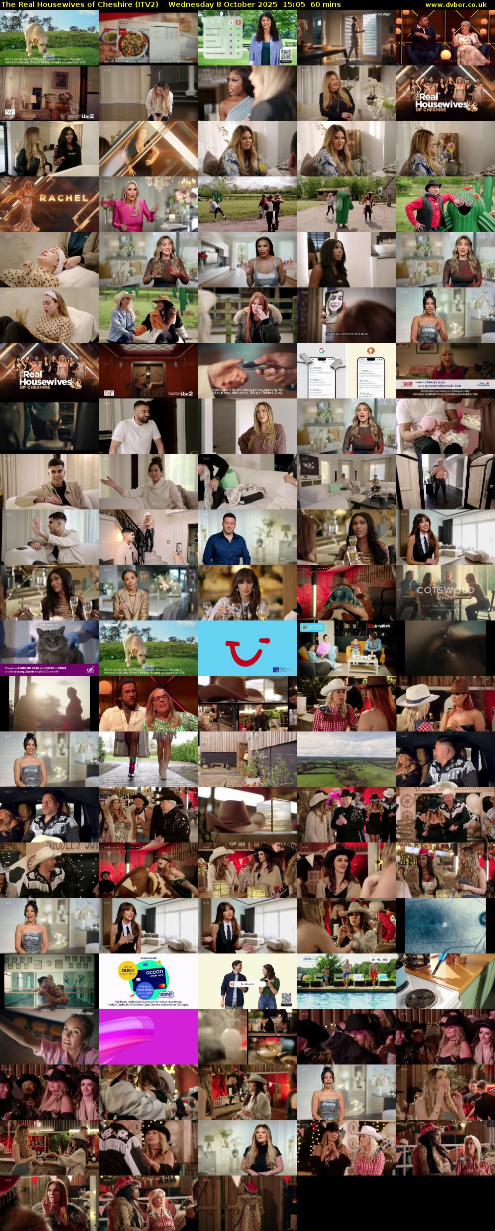 The Real Housewives of Cheshire (ITV2) Wednesday 8 October 2025 15:05 - 16:05