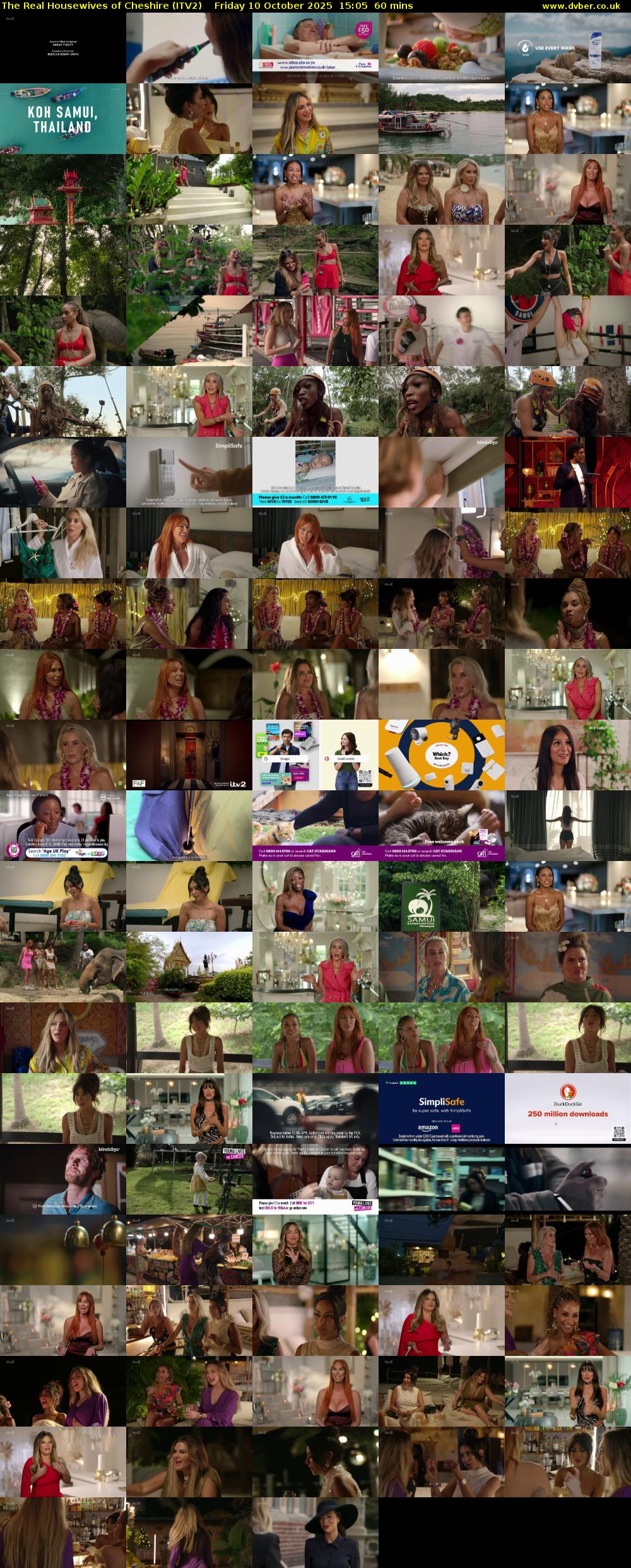 The Real Housewives of Cheshire (ITV2) Friday 10 October 2025 15:05 - 16:05