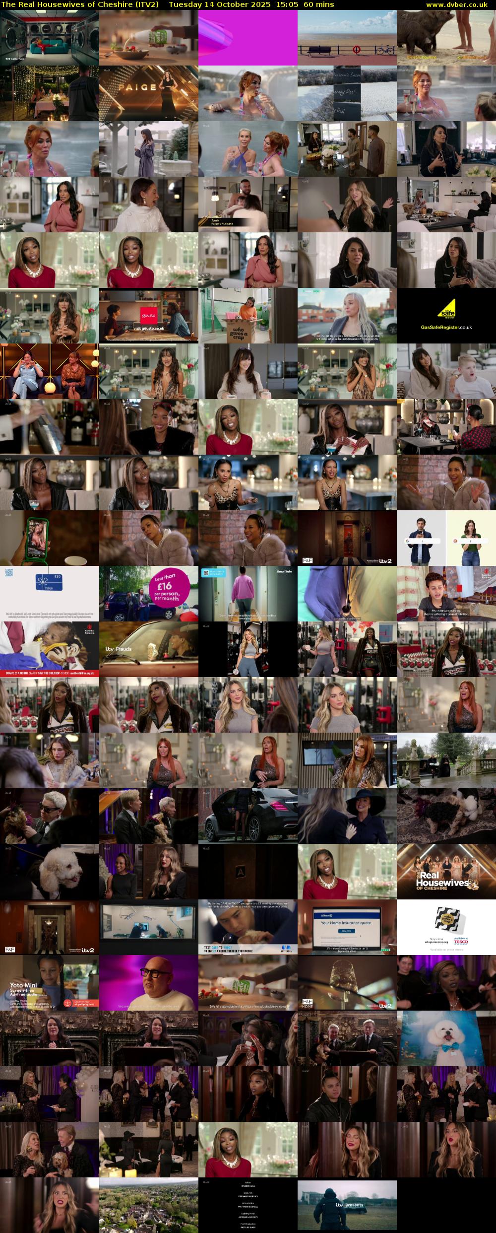 The Real Housewives of Cheshire (ITV2) Tuesday 14 October 2025 15:05 - 16:05