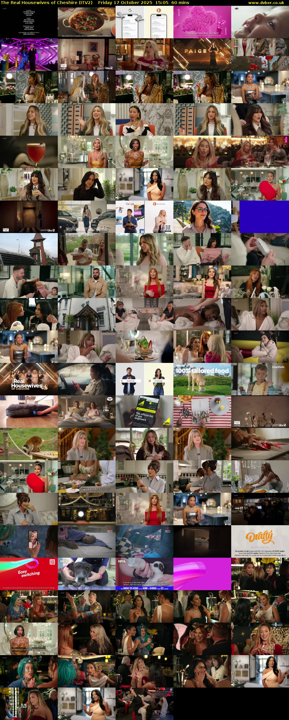 The Real Housewives of Cheshire (ITV2) Friday 17 October 2025 15:05 - 16:05