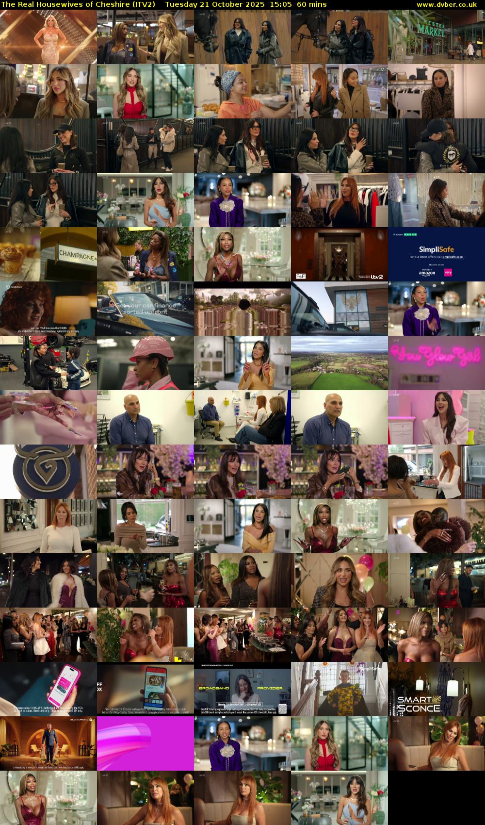 The Real Housewives of Cheshire (ITV2) Tuesday 21 October 2025 15:05 - 16:05