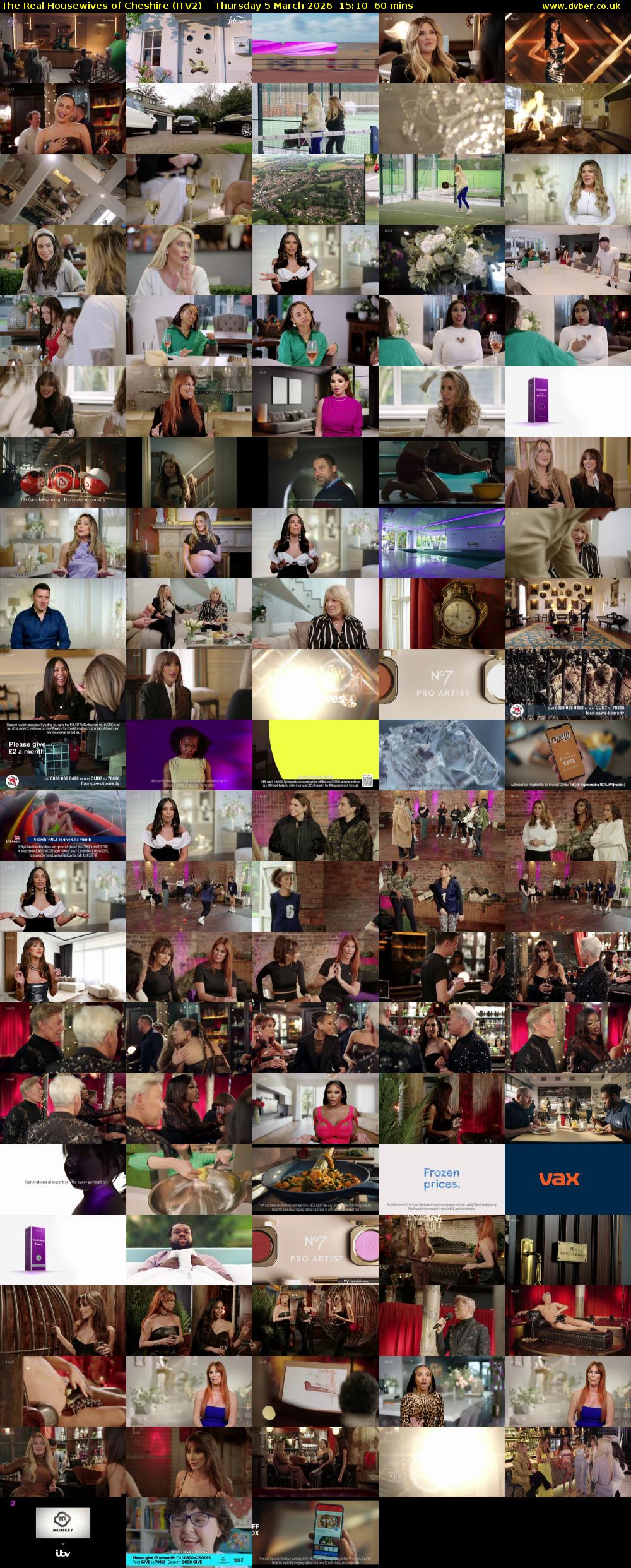 The Real Housewives of Cheshire (ITV2) Thursday 5 March 2026 15:10 - 16:10