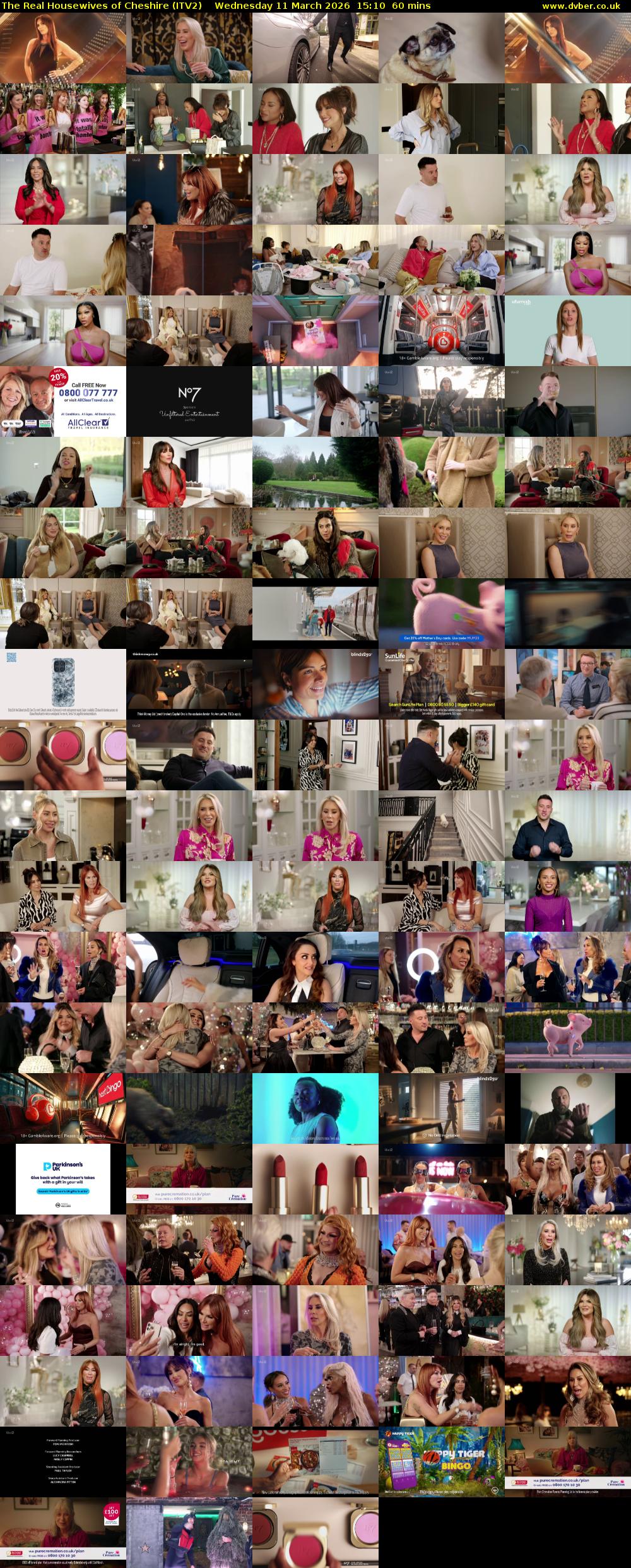 The Real Housewives of Cheshire (ITV2) Wednesday 11 March 2026 15:10 - 16:10