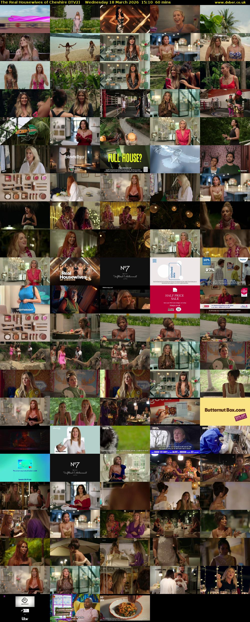 The Real Housewives of Cheshire (ITV2) Wednesday 18 March 2026 15:10 - 16:10