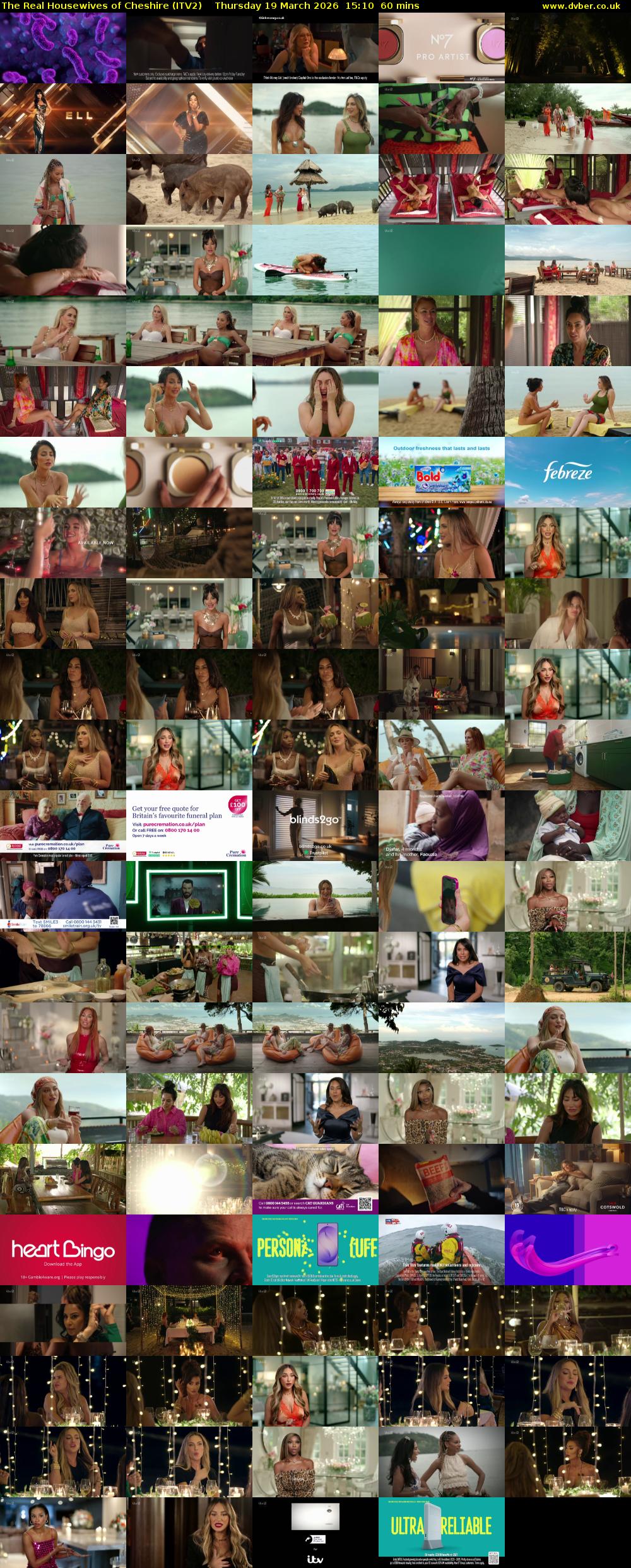 The Real Housewives of Cheshire (ITV2) Thursday 19 March 2026 15:10 - 16:10