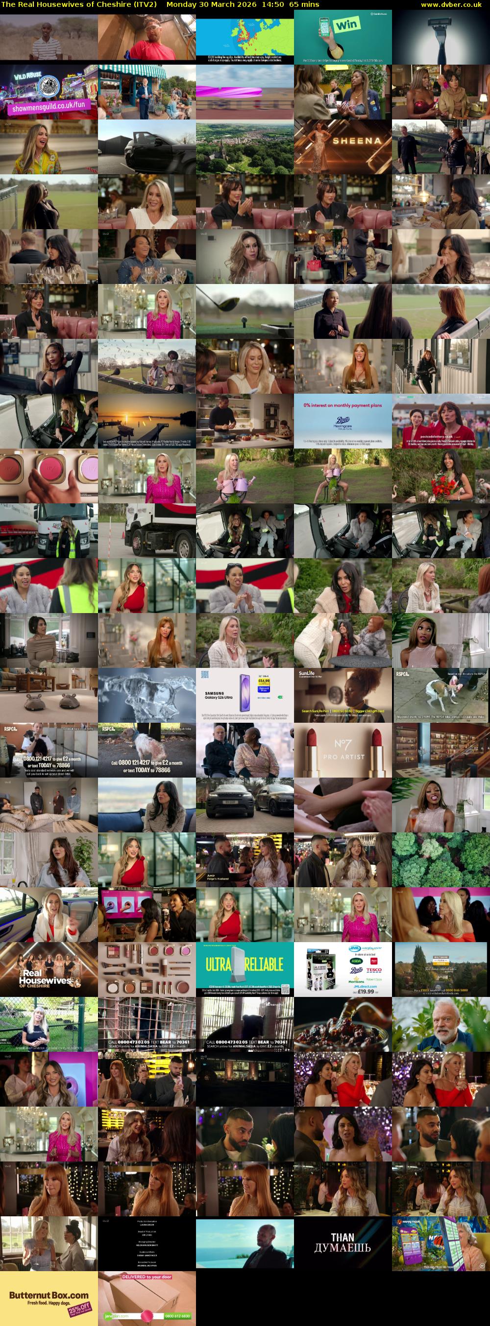 The Real Housewives of Cheshire (ITV2) Monday 30 March 2026 14:50 - 15:55
