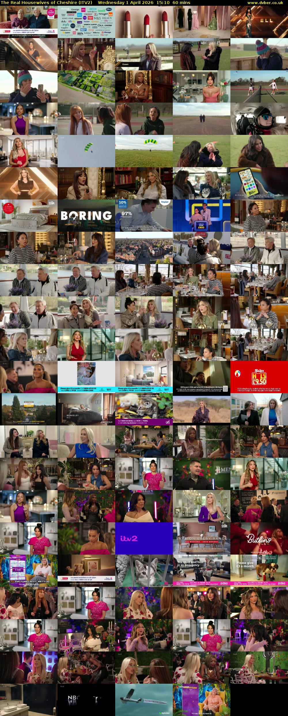 The Real Housewives of Cheshire (ITV2) Wednesday 1 April 2026 15:10 - 16:10