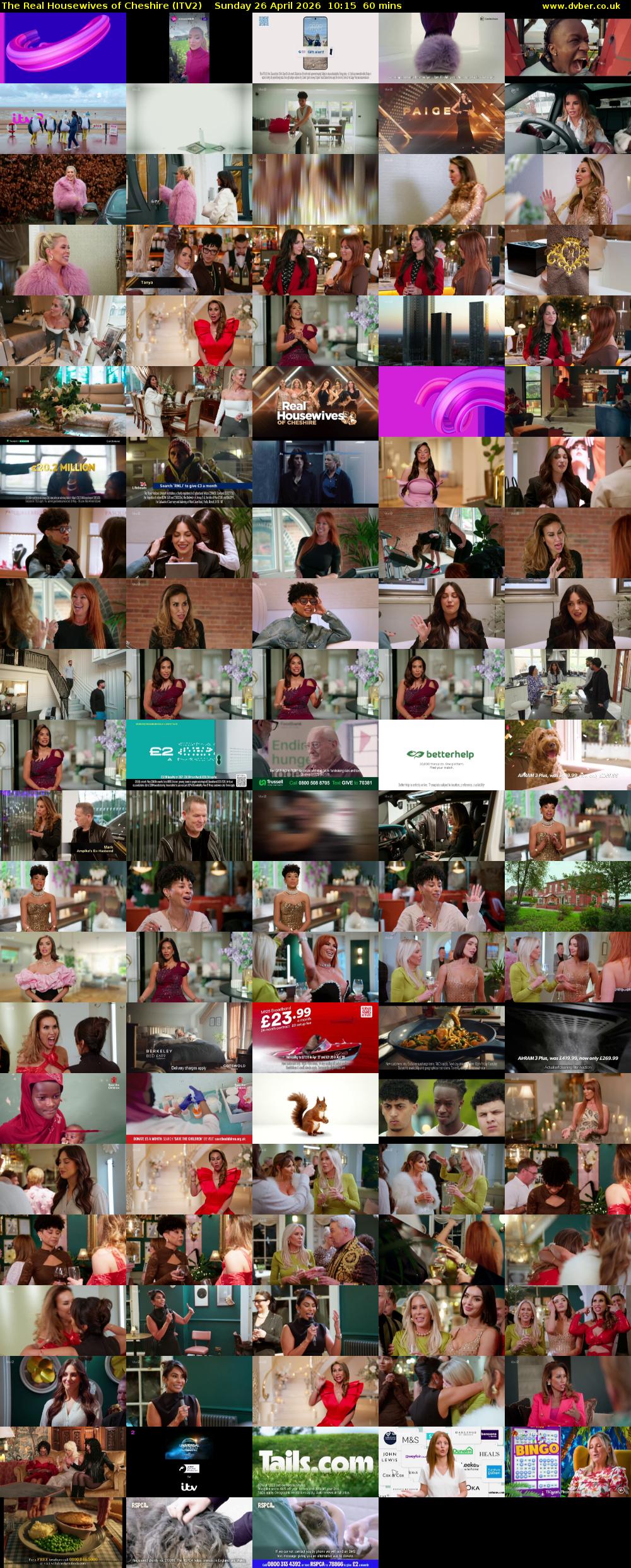 The Real Housewives of Cheshire (ITV2) Sunday 26 April 2026 10:15 - 11:15