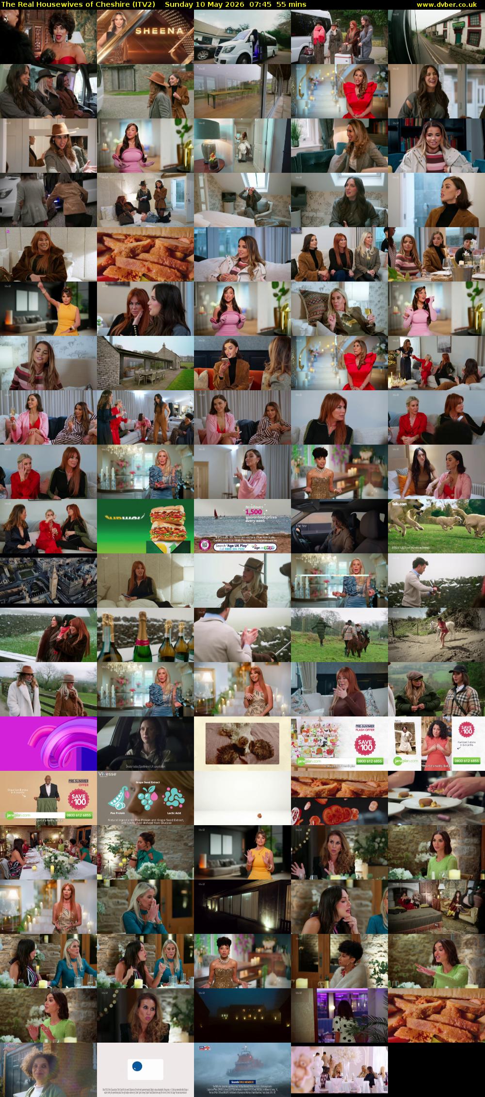 The Real Housewives of Cheshire (ITV2) Sunday 10 May 2026 07:45 - 08:40
