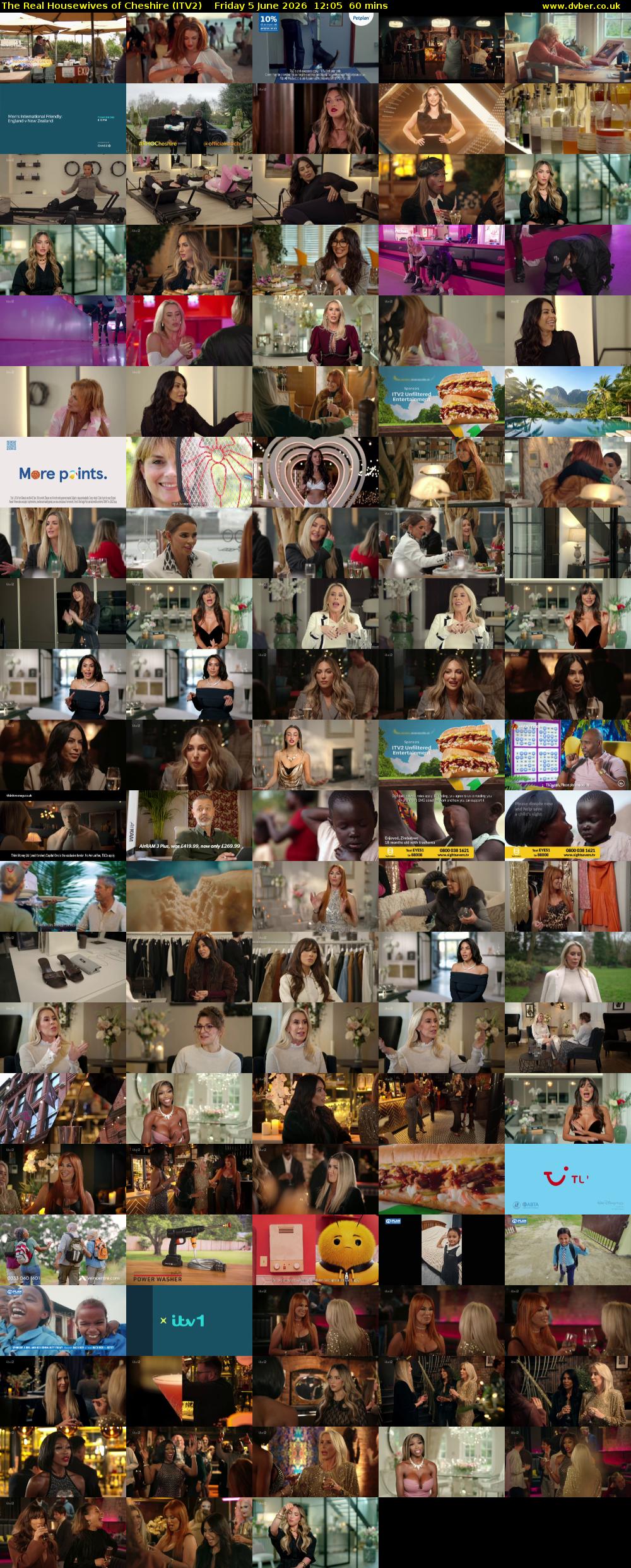 The Real Housewives of Cheshire (ITV2) Friday 5 June 2026 12:05 - 13:05