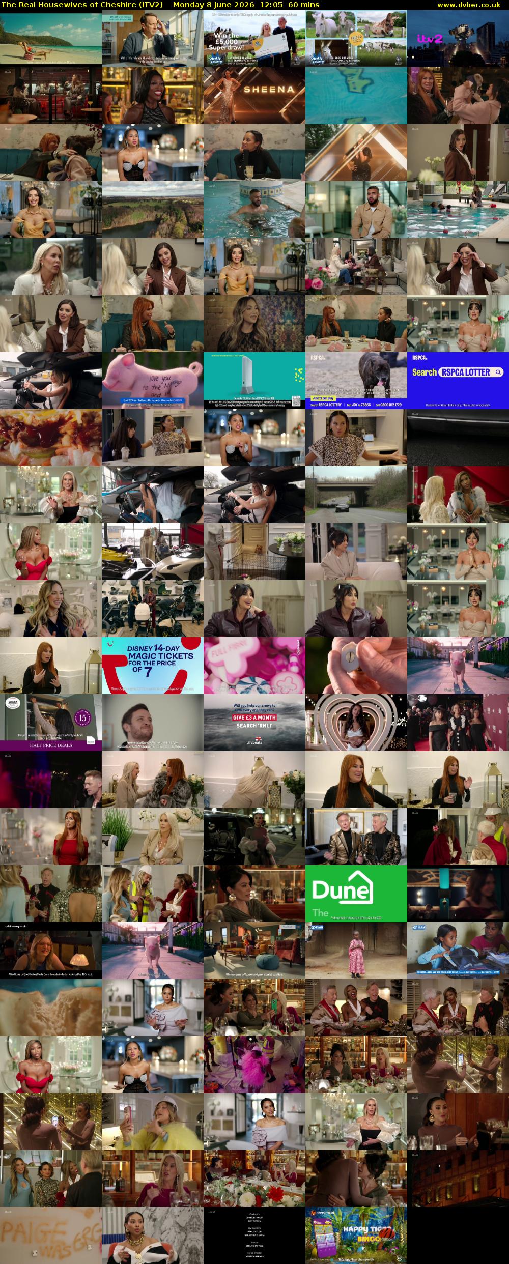 The Real Housewives of Cheshire (ITV2) Monday 8 June 2026 12:05 - 13:05