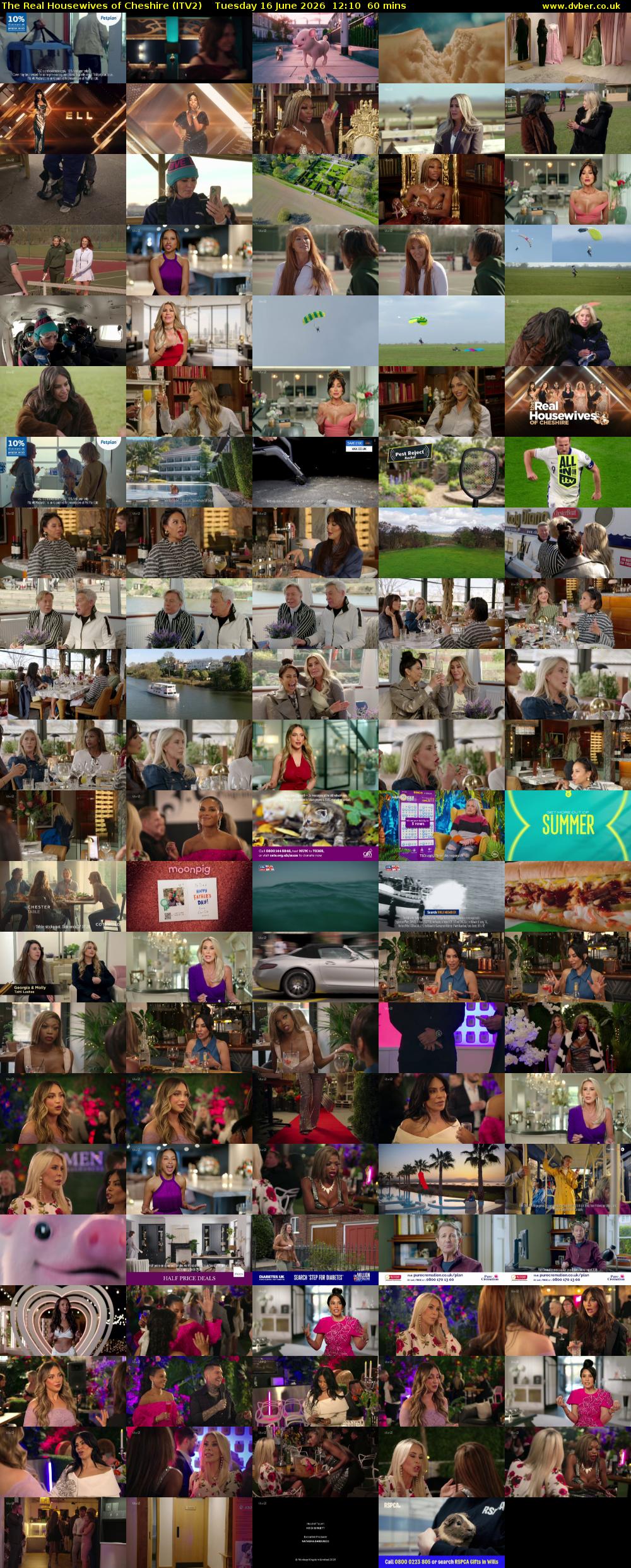 The Real Housewives of Cheshire (ITV2) Tuesday 16 June 2026 12:10 - 13:10