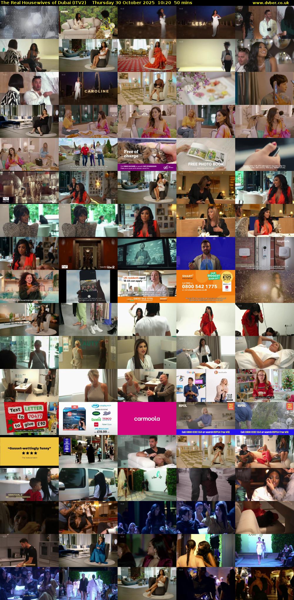 The Real Housewives of Dubai (ITV2) Thursday 30 October 2025 10:20 - 11:10