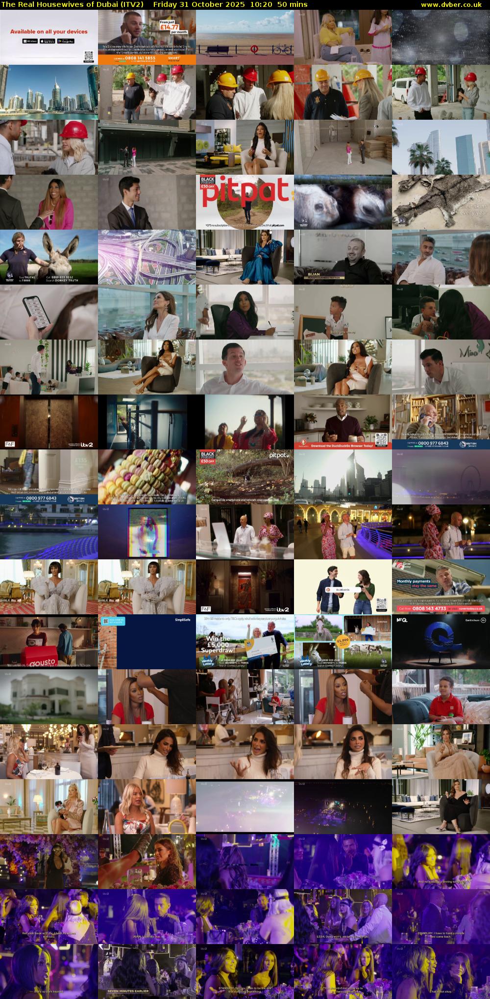 The Real Housewives of Dubai (ITV2) Friday 31 October 2025 10:20 - 11:10