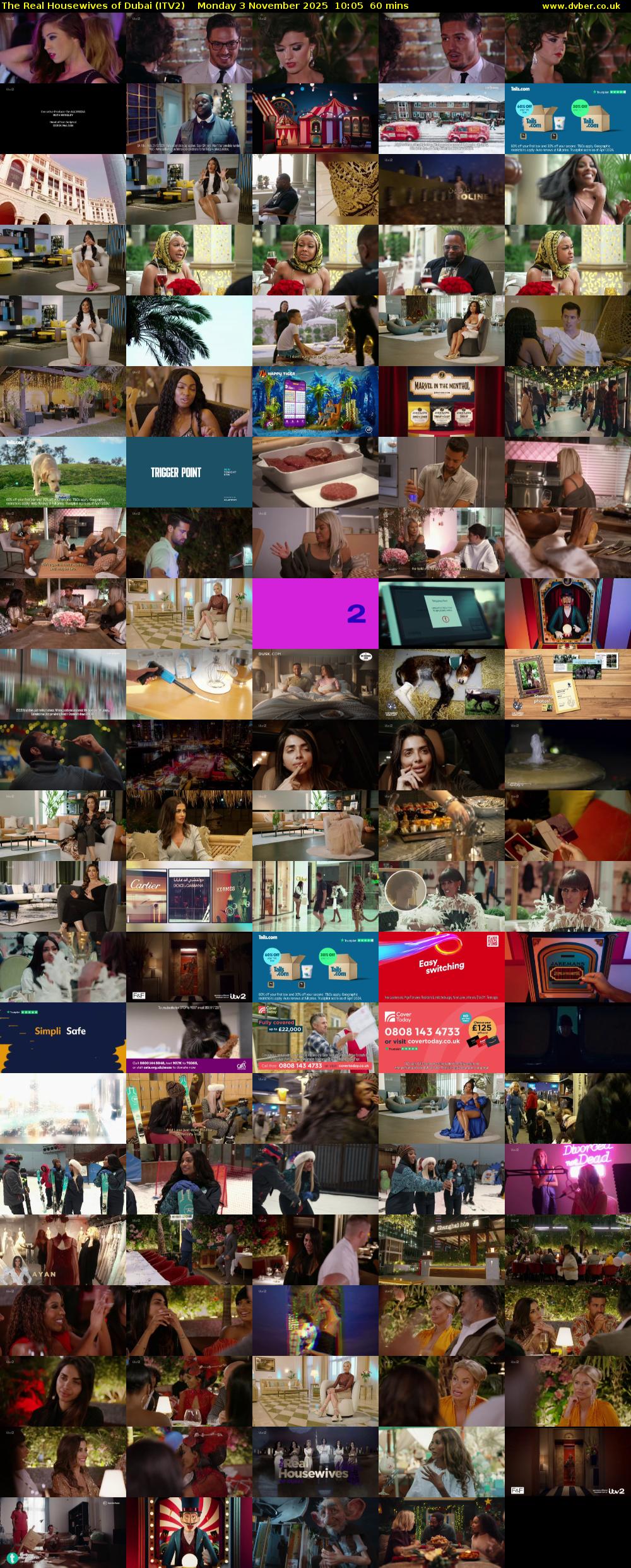 The Real Housewives of Dubai (ITV2) Monday 3 November 2025 10:05 - 11:05