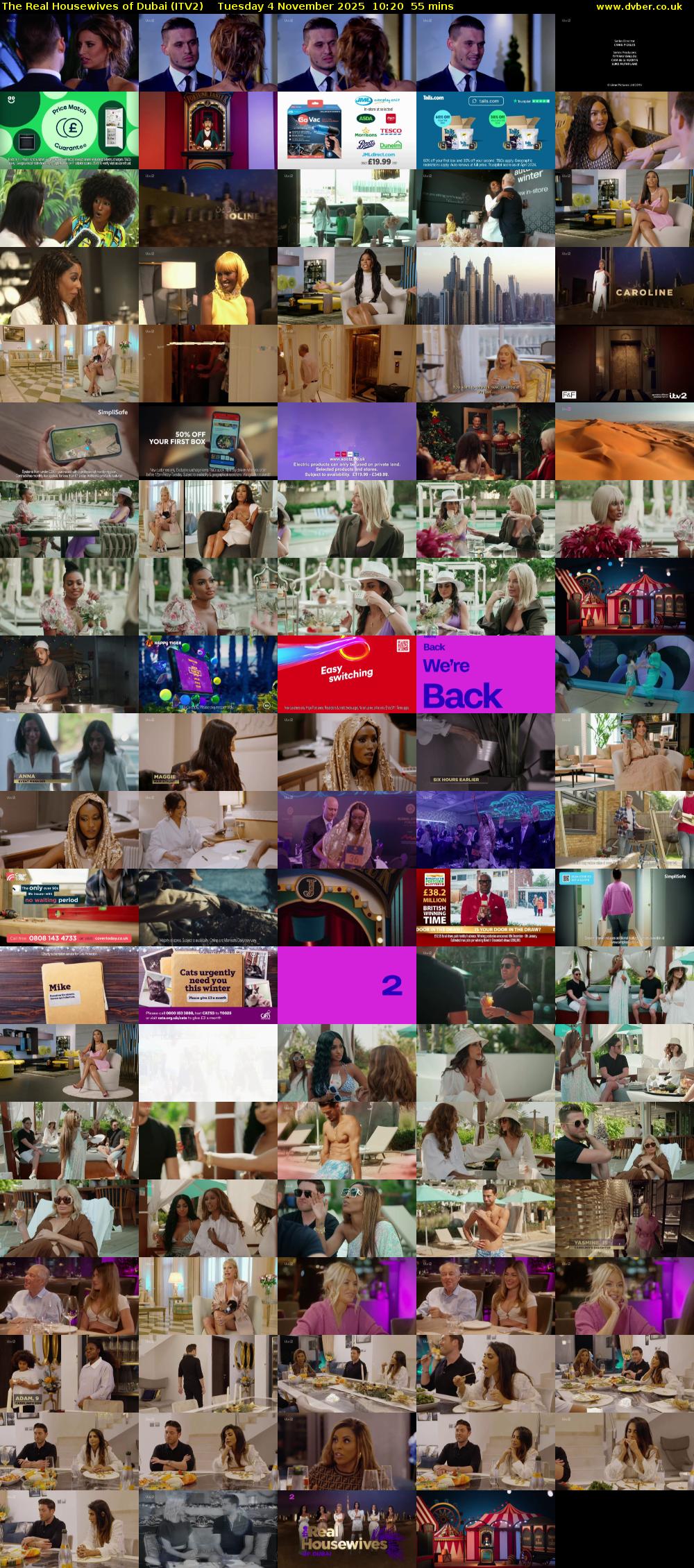 The Real Housewives of Dubai (ITV2) Tuesday 4 November 2025 10:20 - 11:15