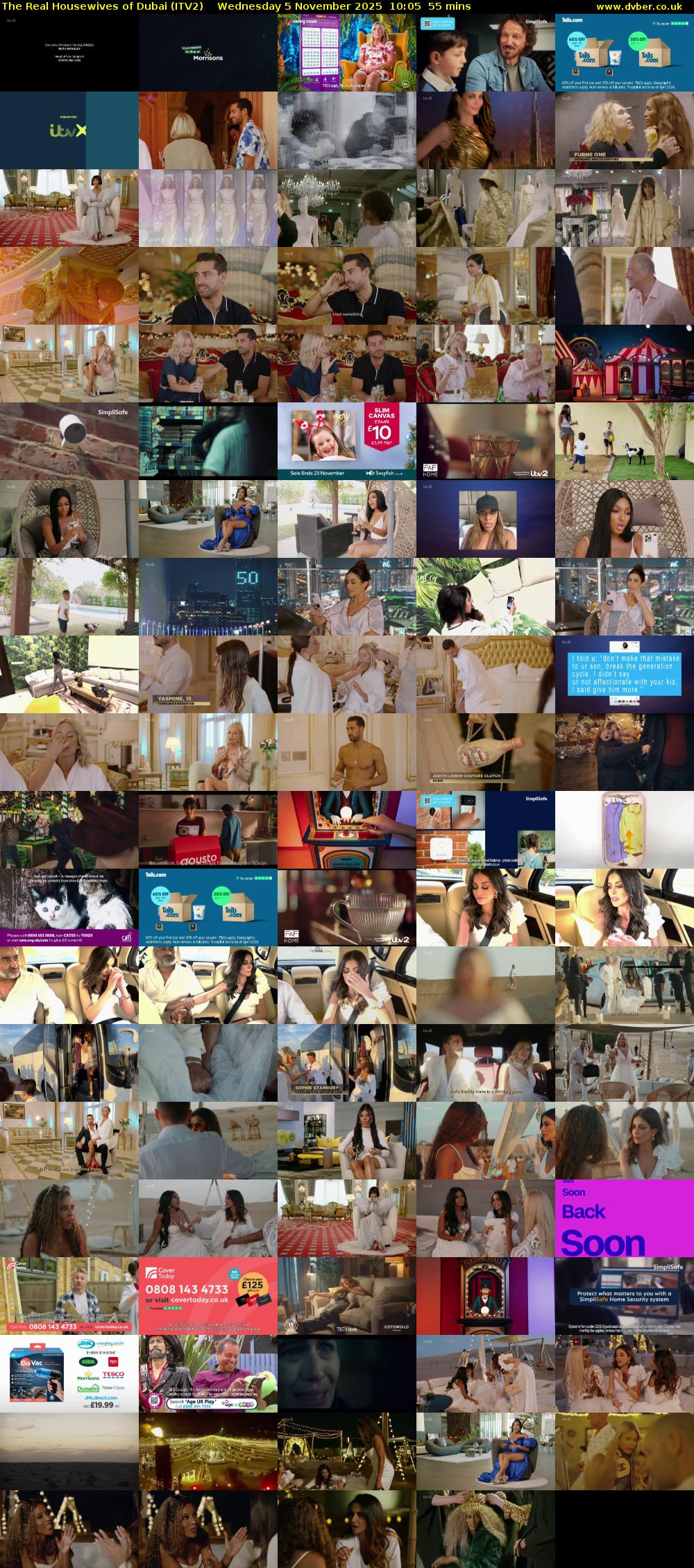 The Real Housewives of Dubai (ITV2) Wednesday 5 November 2025 10:05 - 11:00