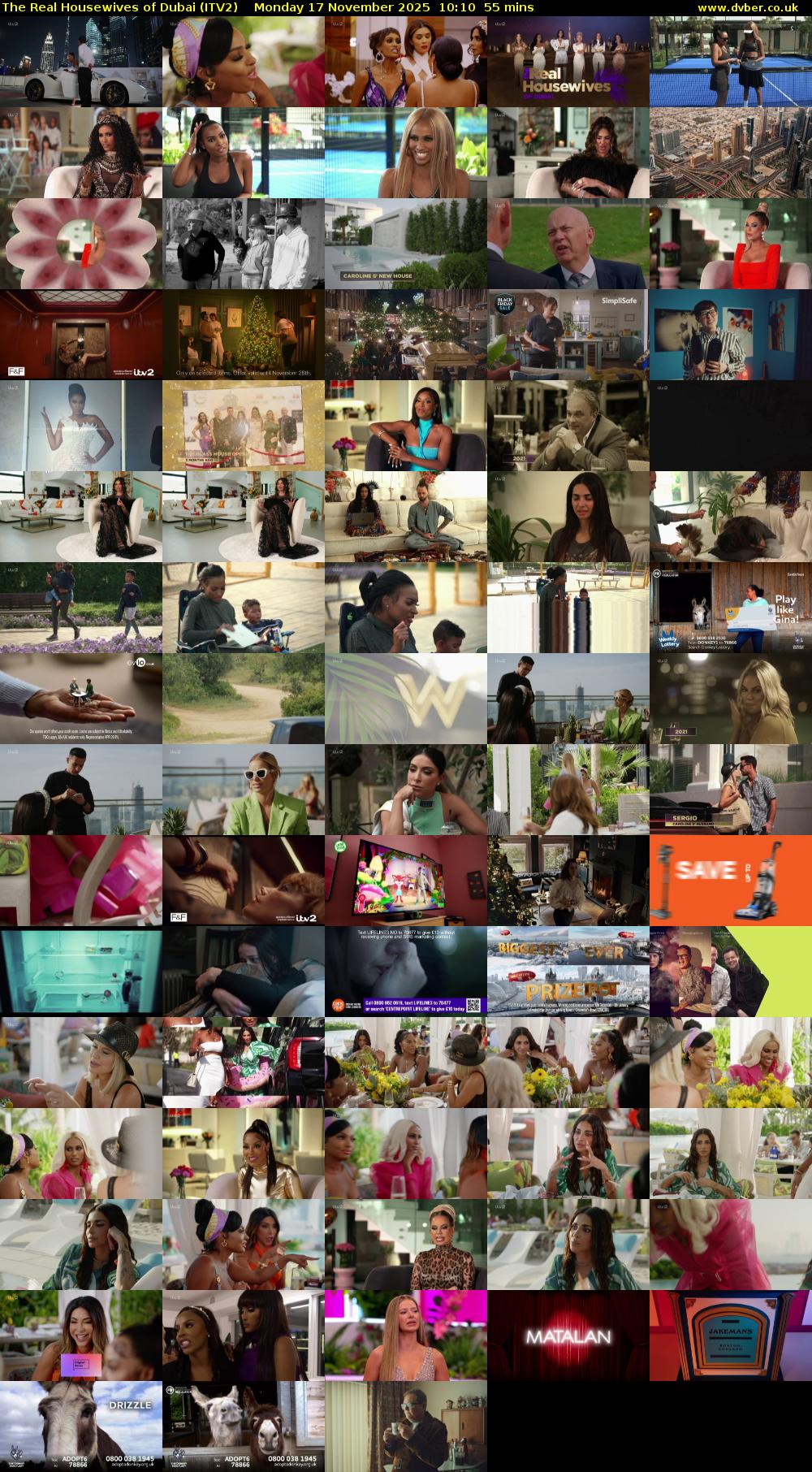 The Real Housewives of Dubai (ITV2) Monday 17 November 2025 10:10 - 11:05