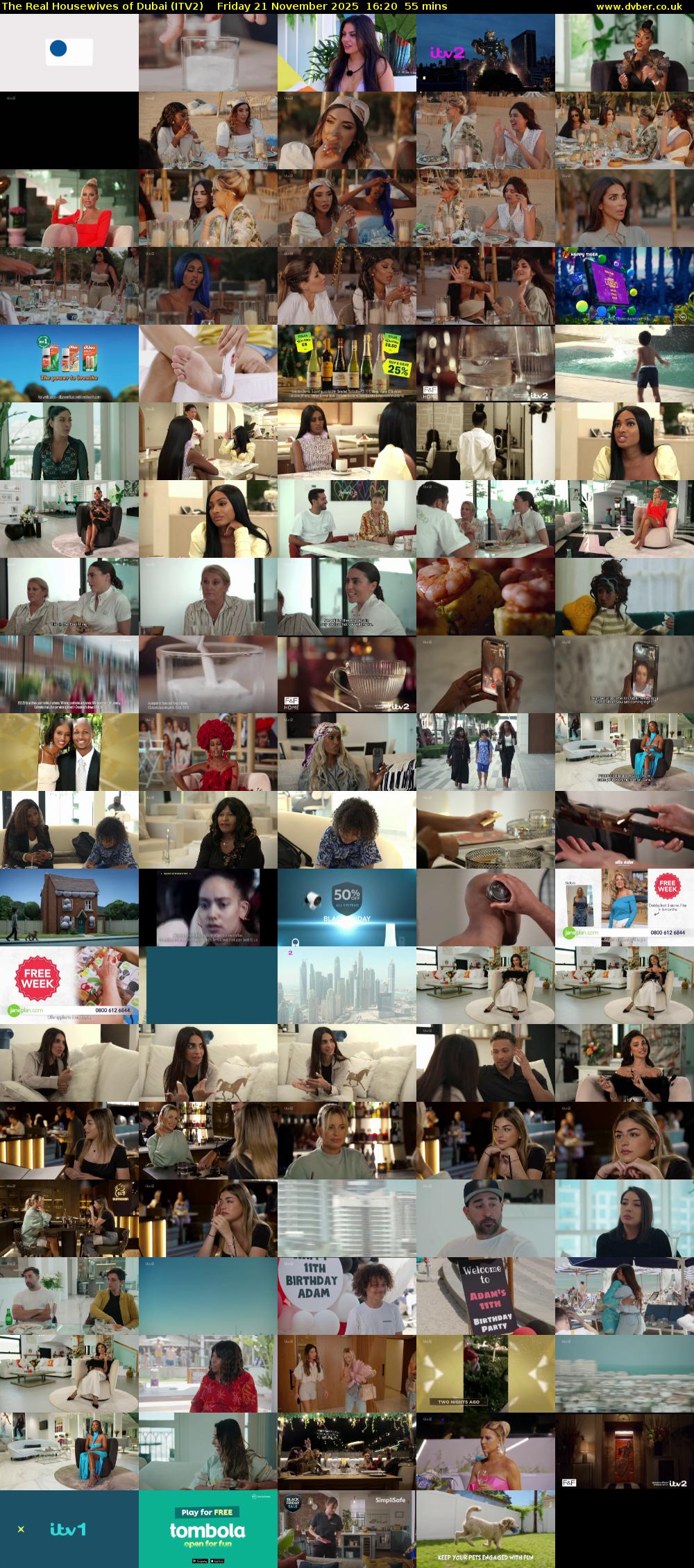 The Real Housewives of Dubai (ITV2) Friday 21 November 2025 16:20 - 17:15