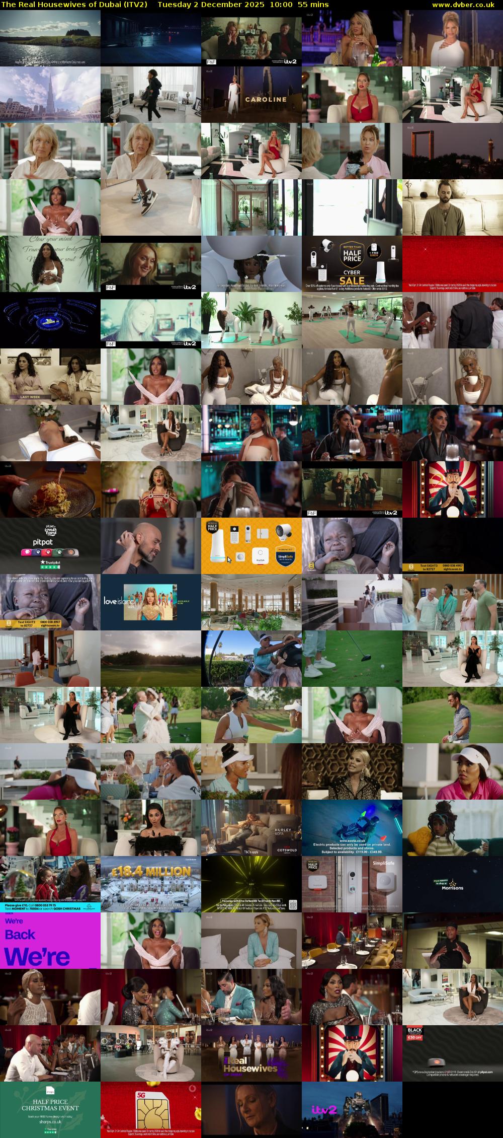 The Real Housewives of Dubai (ITV2) Tuesday 2 December 2025 10:00 - 10:55