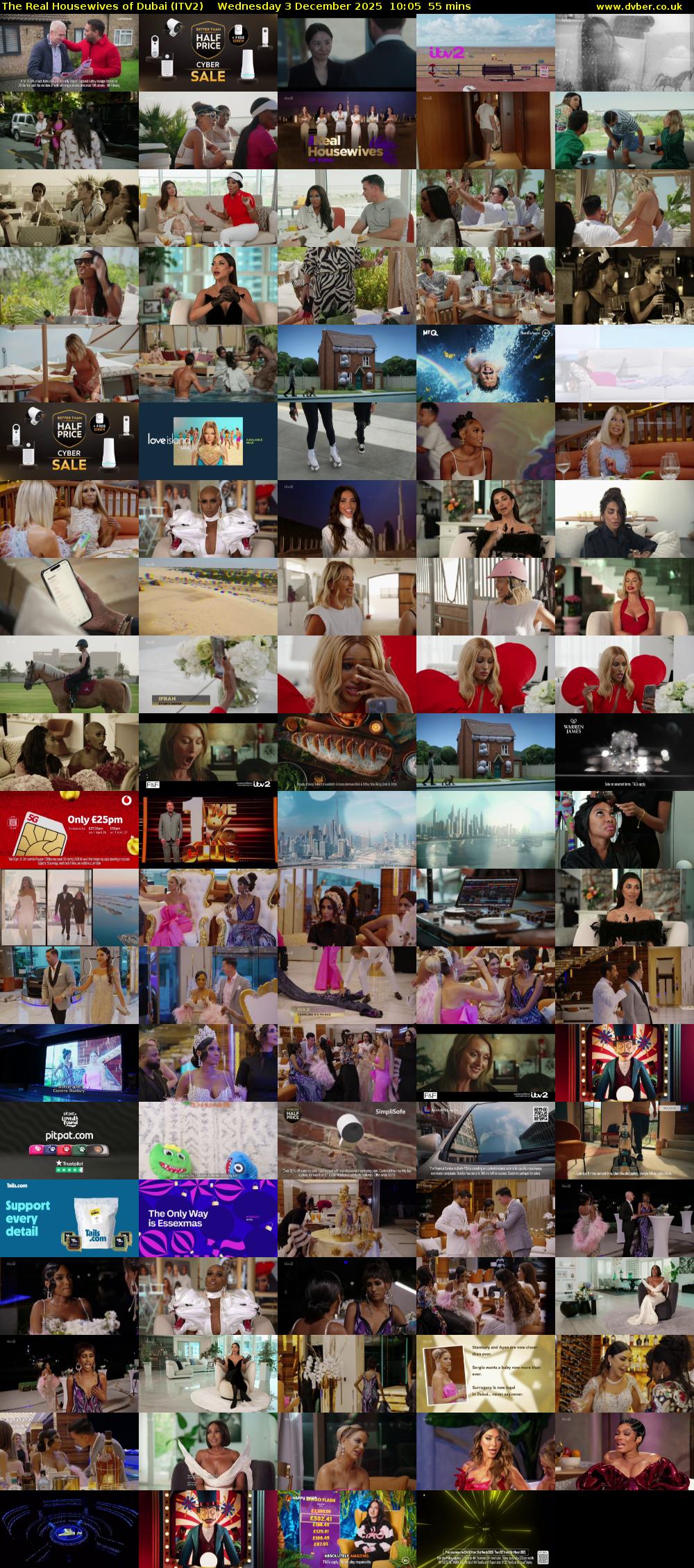 The Real Housewives of Dubai (ITV2) Wednesday 3 December 2025 10:05 - 11:00