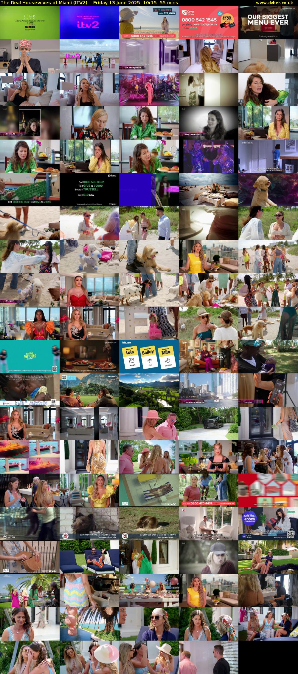 The Real Housewives of Miami (ITV2) Friday 13 June 2025 10:15 - 11:10