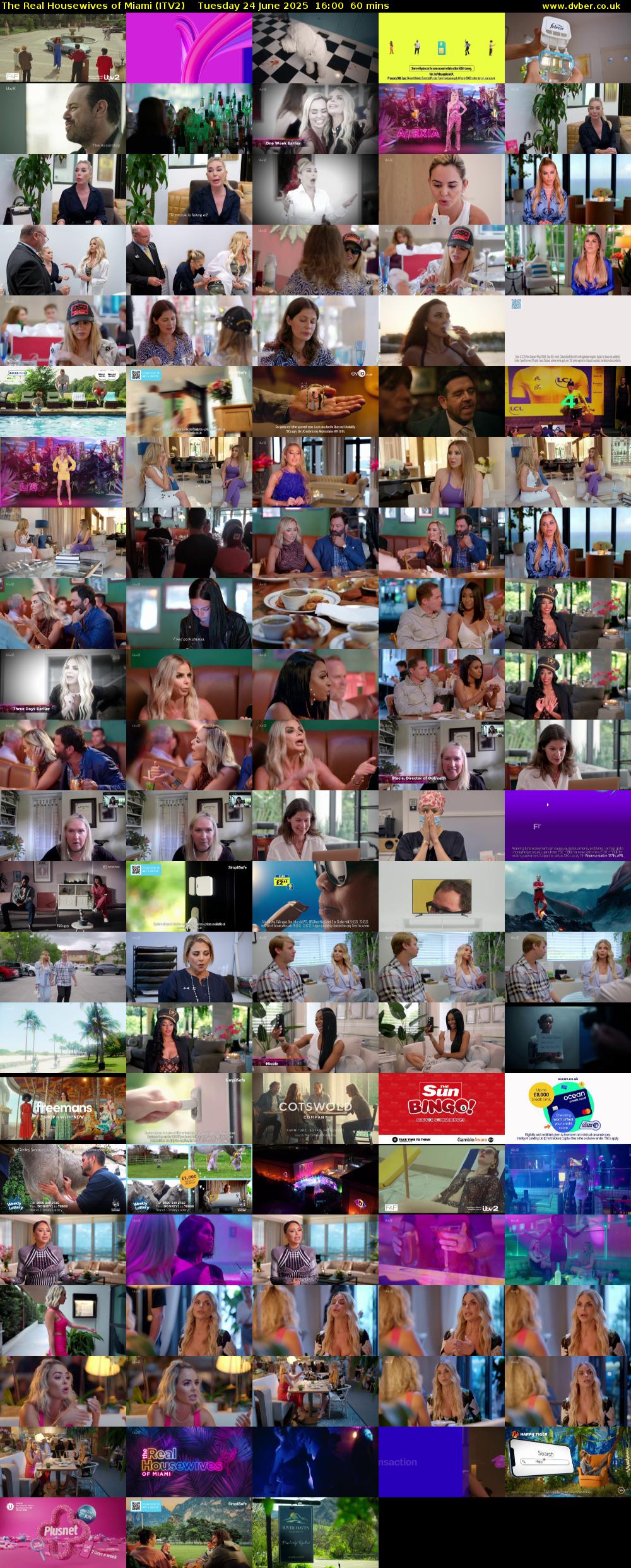 The Real Housewives of Miami (ITV2) Tuesday 24 June 2025 16:00 - 17:00