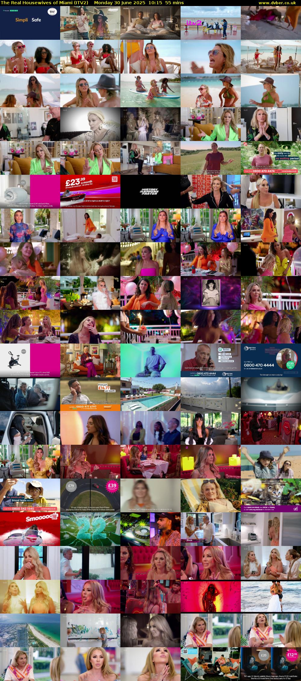 The Real Housewives of Miami (ITV2) Monday 30 June 2025 10:15 - 11:10