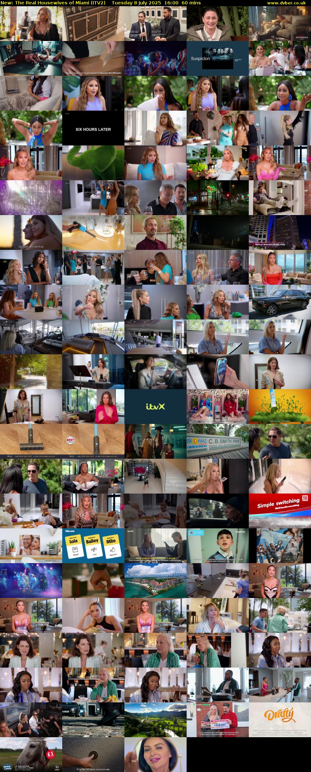 The Real Housewives of Miami (ITV2) Tuesday 8 July 2025 16:00 - 17:00