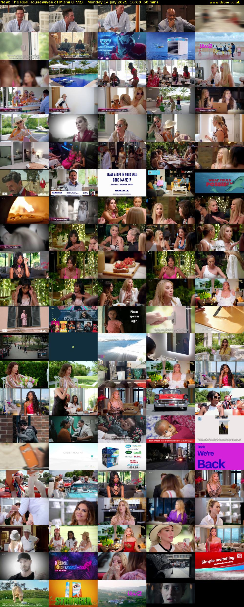 The Real Housewives of Miami (ITV2) Monday 14 July 2025 16:00 - 17:00