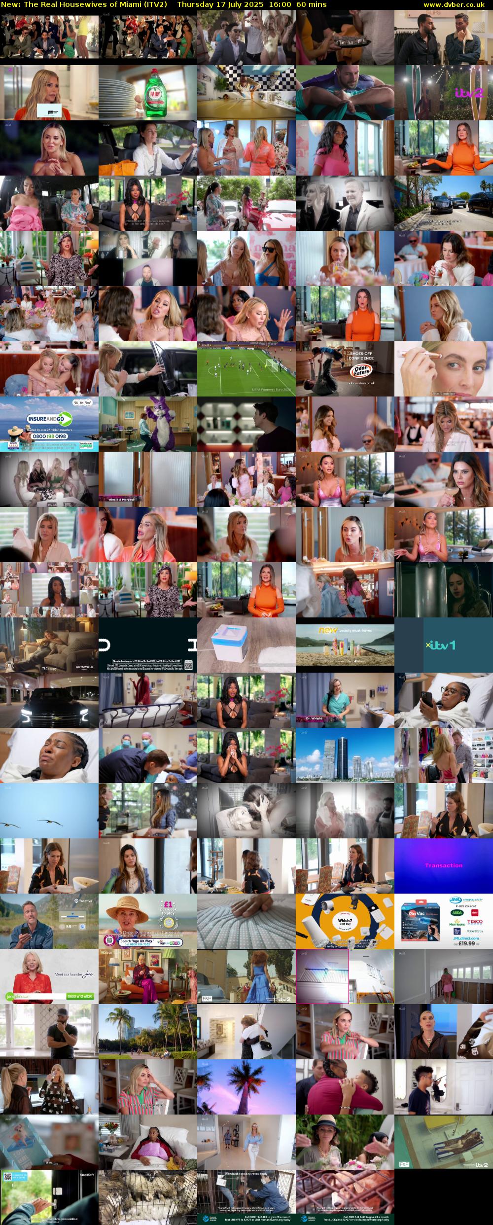 The Real Housewives of Miami (ITV2) Thursday 17 July 2025 16:00 - 17:00