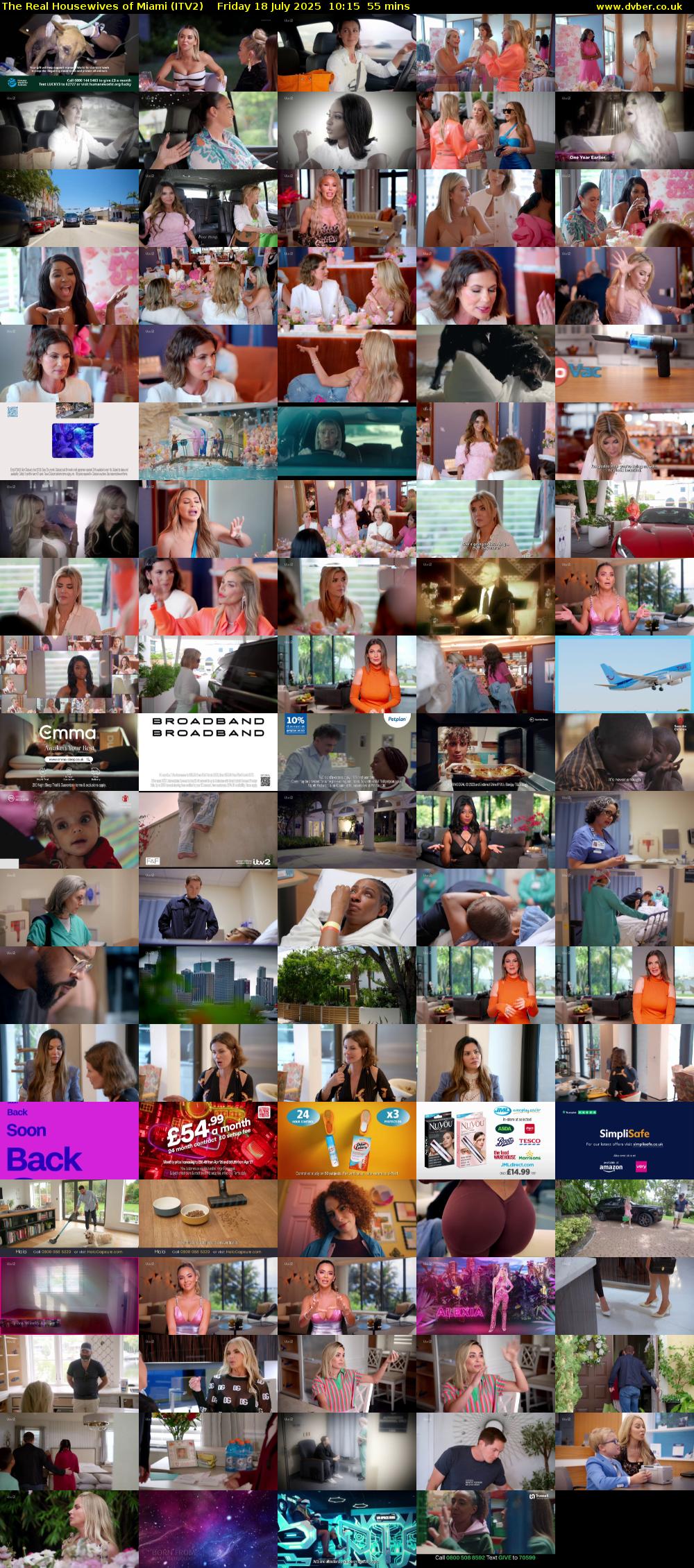 The Real Housewives of Miami (ITV2) Friday 18 July 2025 10:15 - 11:10