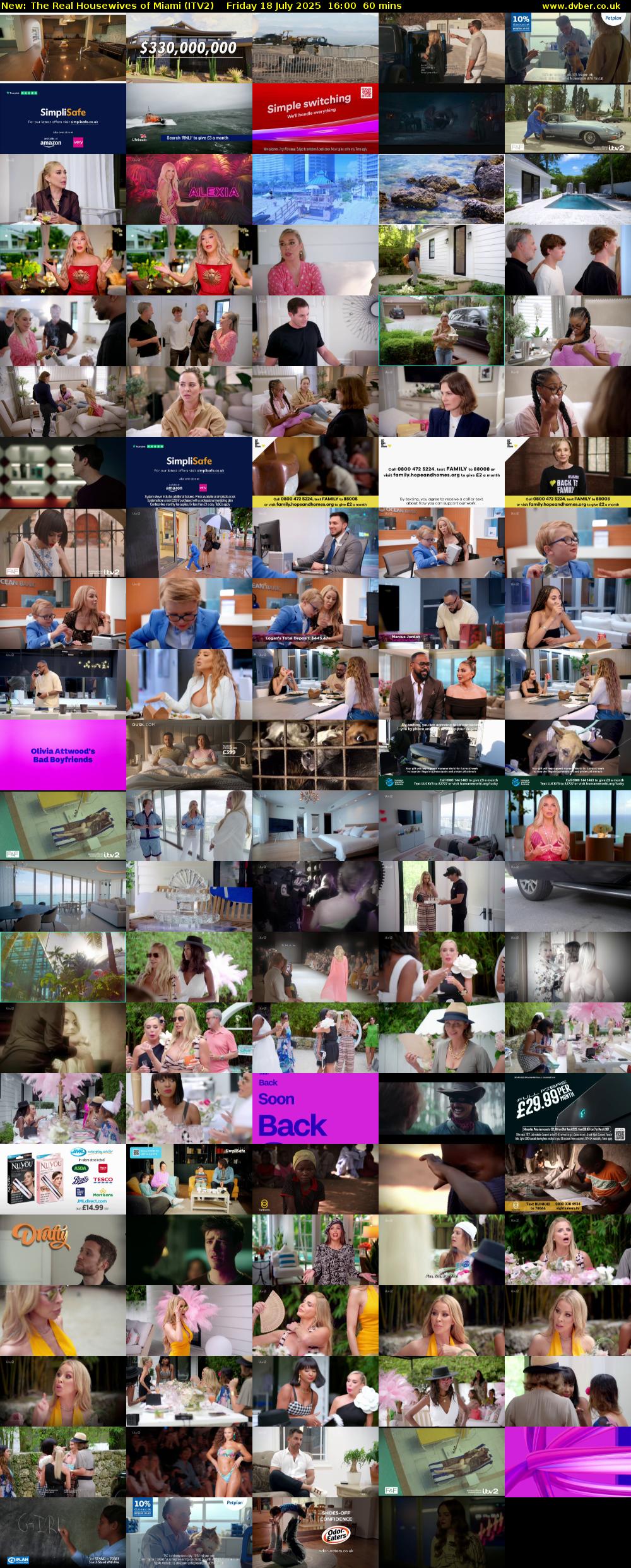 The Real Housewives of Miami (ITV2) Friday 18 July 2025 16:00 - 17:00