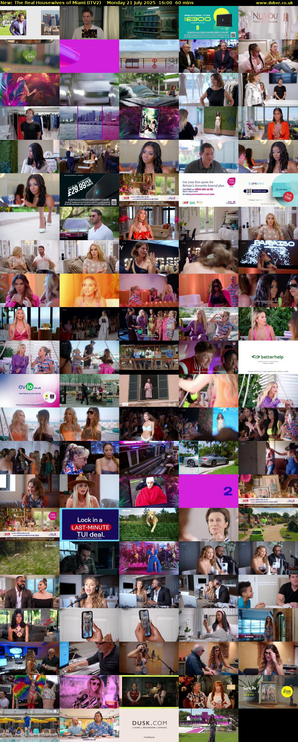 The Real Housewives of Miami (ITV2) Monday 21 July 2025 16:00 - 17:00