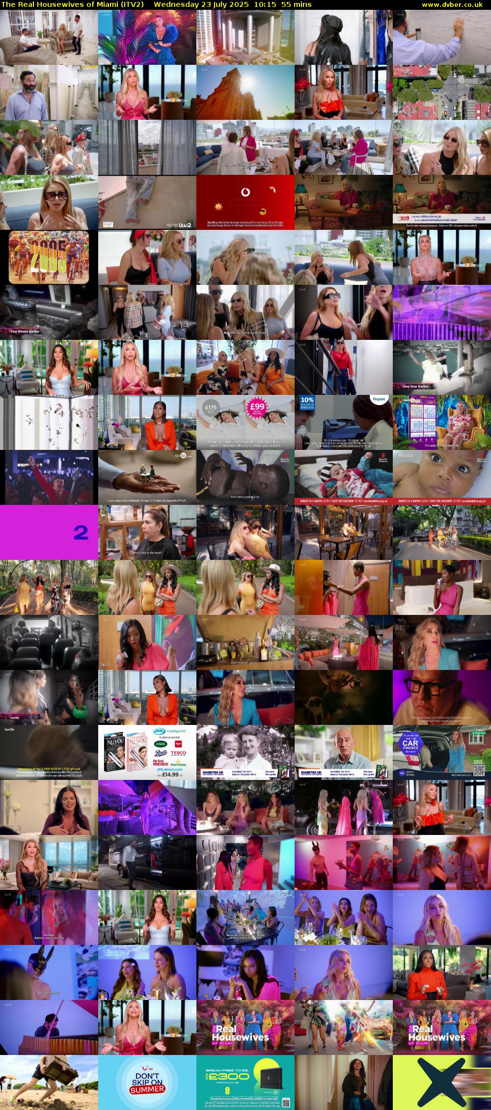 The Real Housewives of Miami (ITV2) Wednesday 23 July 2025 10:15 - 11:10