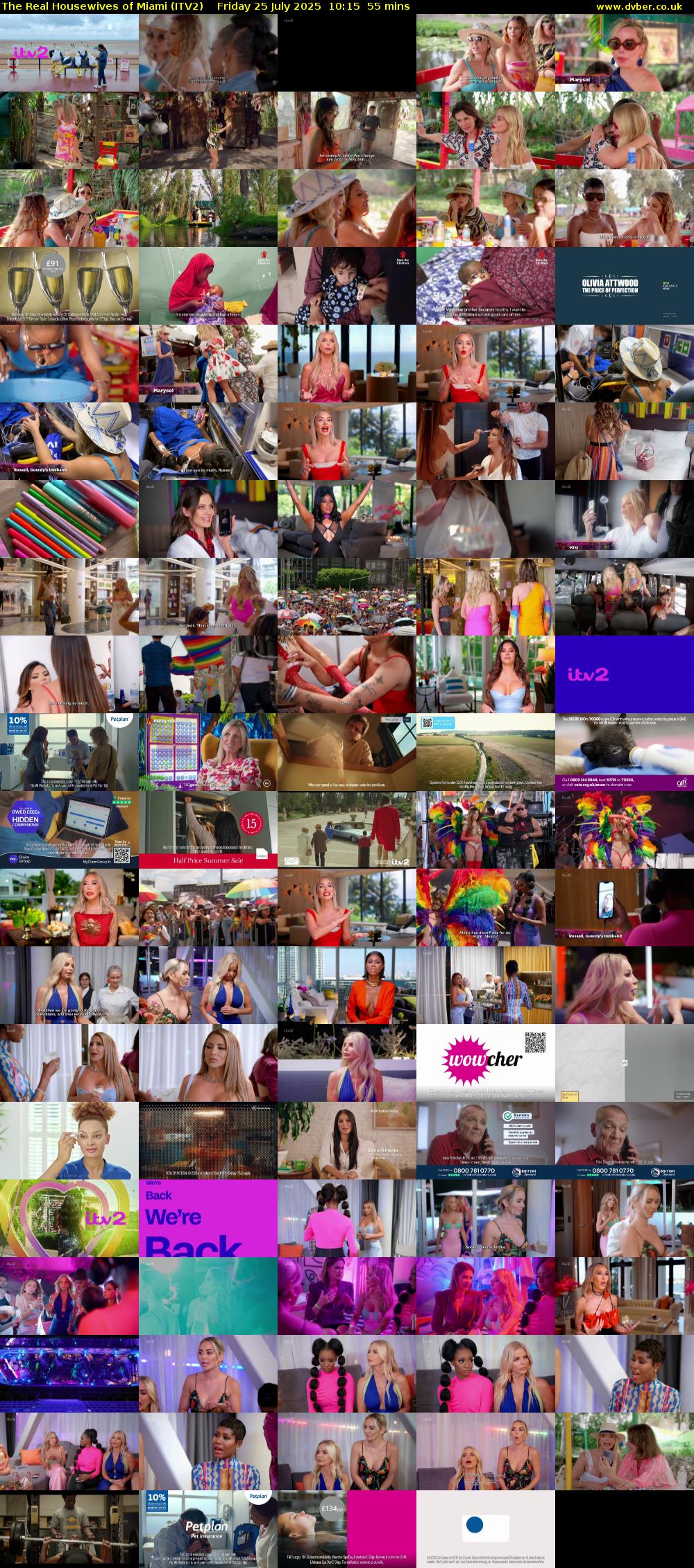 The Real Housewives of Miami (ITV2) Friday 25 July 2025 10:15 - 11:10