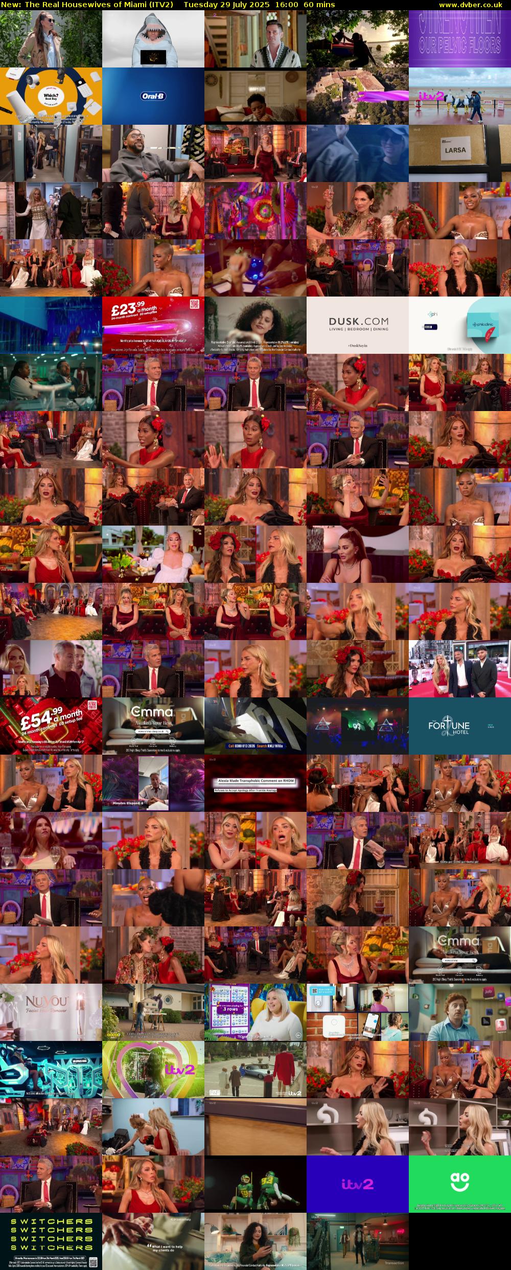 The Real Housewives of Miami (ITV2) Tuesday 29 July 2025 16:00 - 17:00