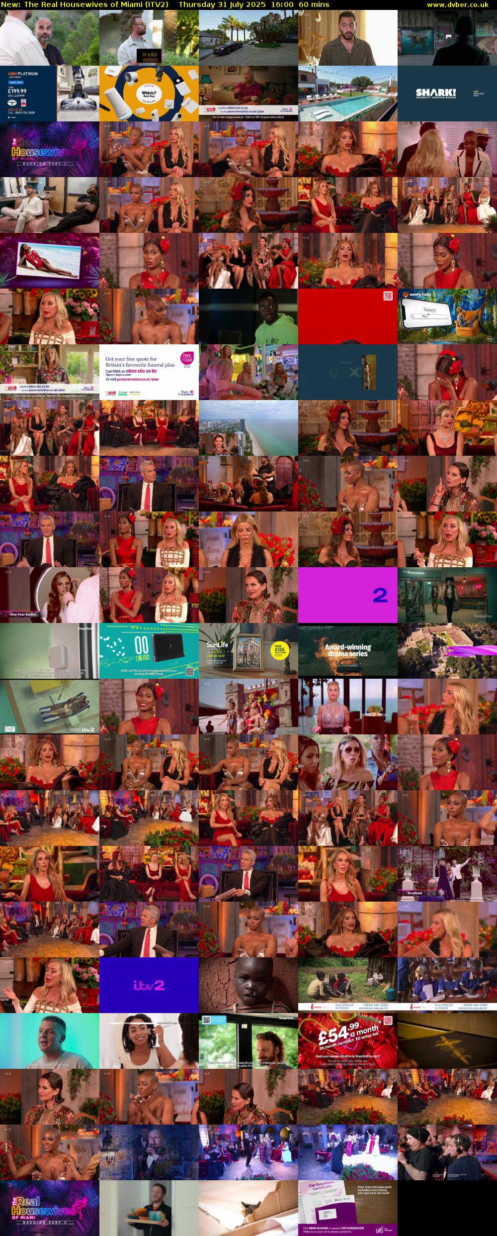 The Real Housewives of Miami (ITV2) Thursday 31 July 2025 16:00 - 17:00