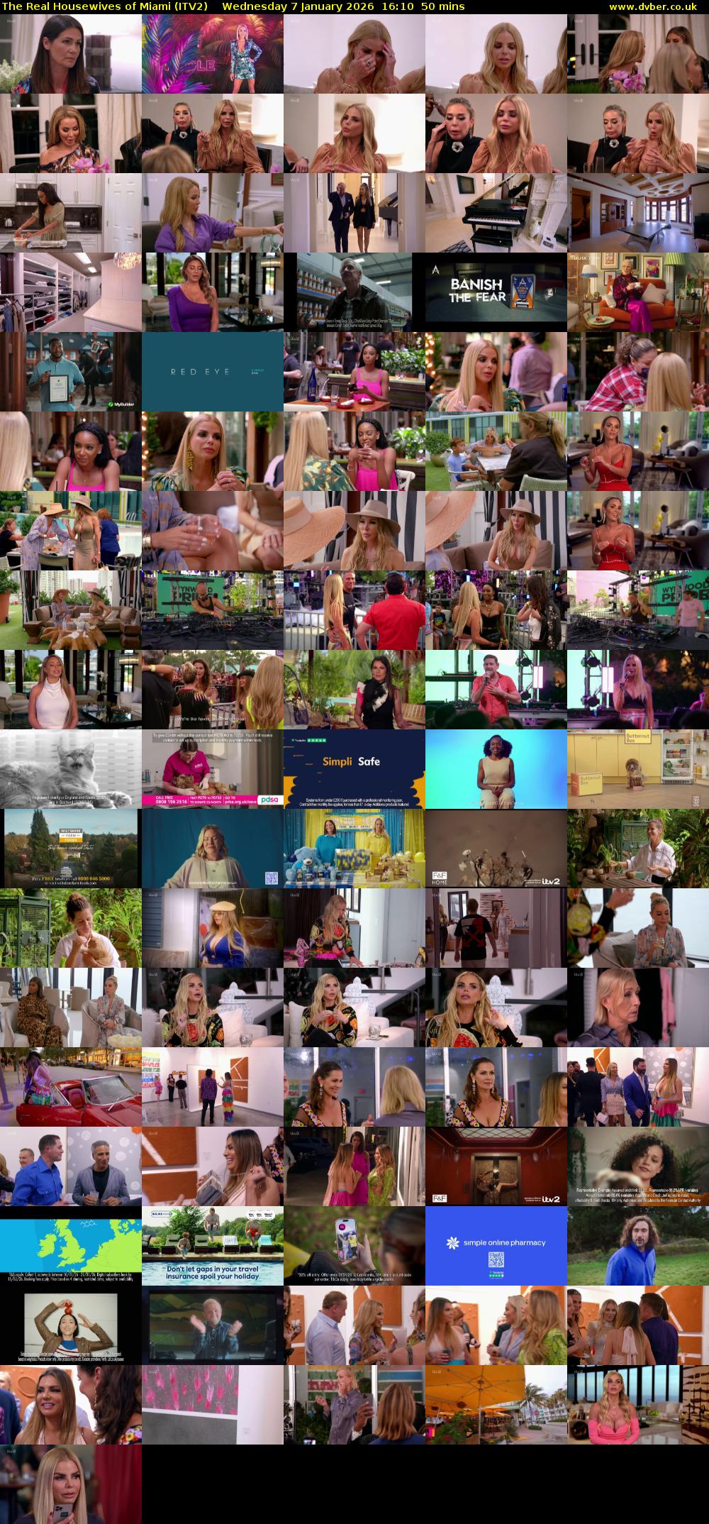 The Real Housewives of Miami (ITV2) Wednesday 7 January 2026 16:10 - 17:00
