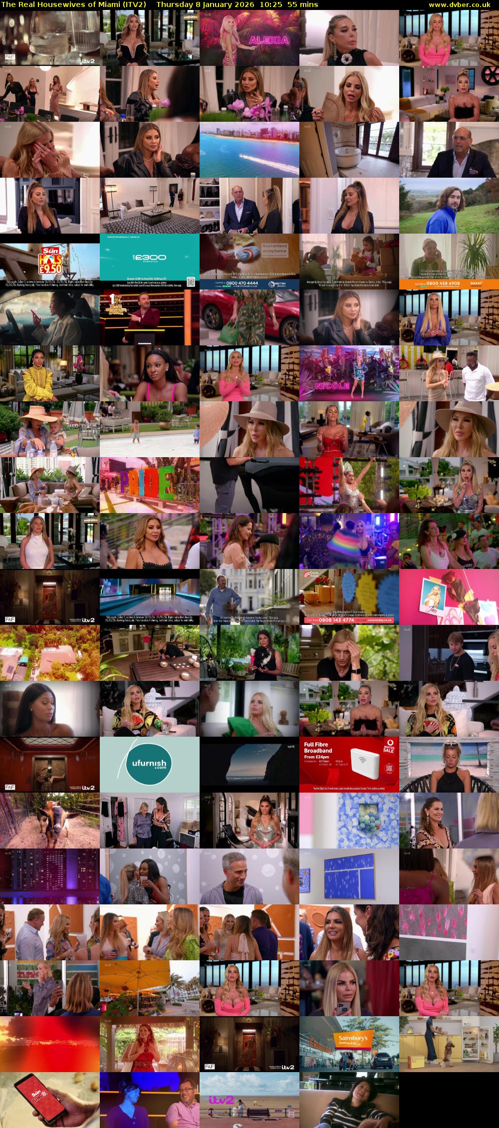 The Real Housewives of Miami (ITV2) Thursday 8 January 2026 10:25 - 11:20