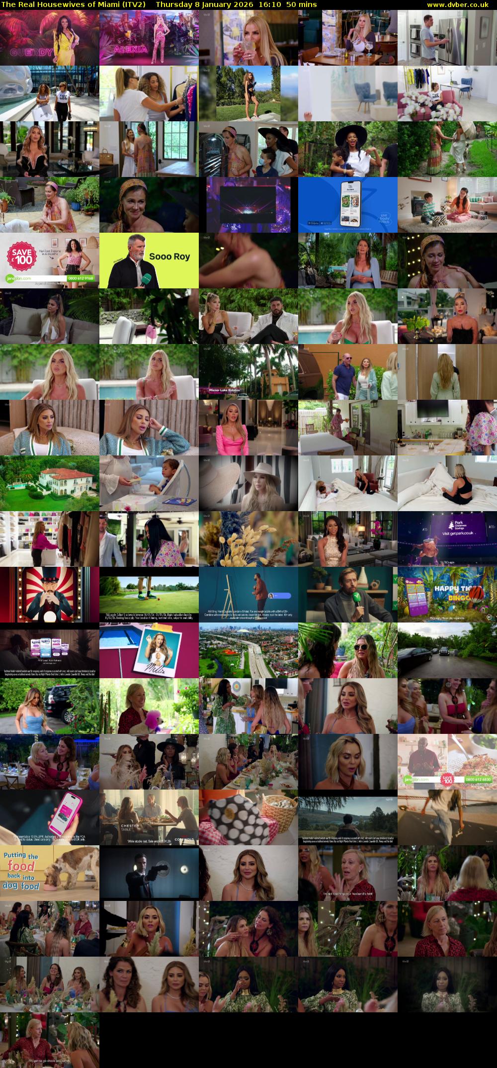 The Real Housewives of Miami (ITV2) Thursday 8 January 2026 16:10 - 17:00
