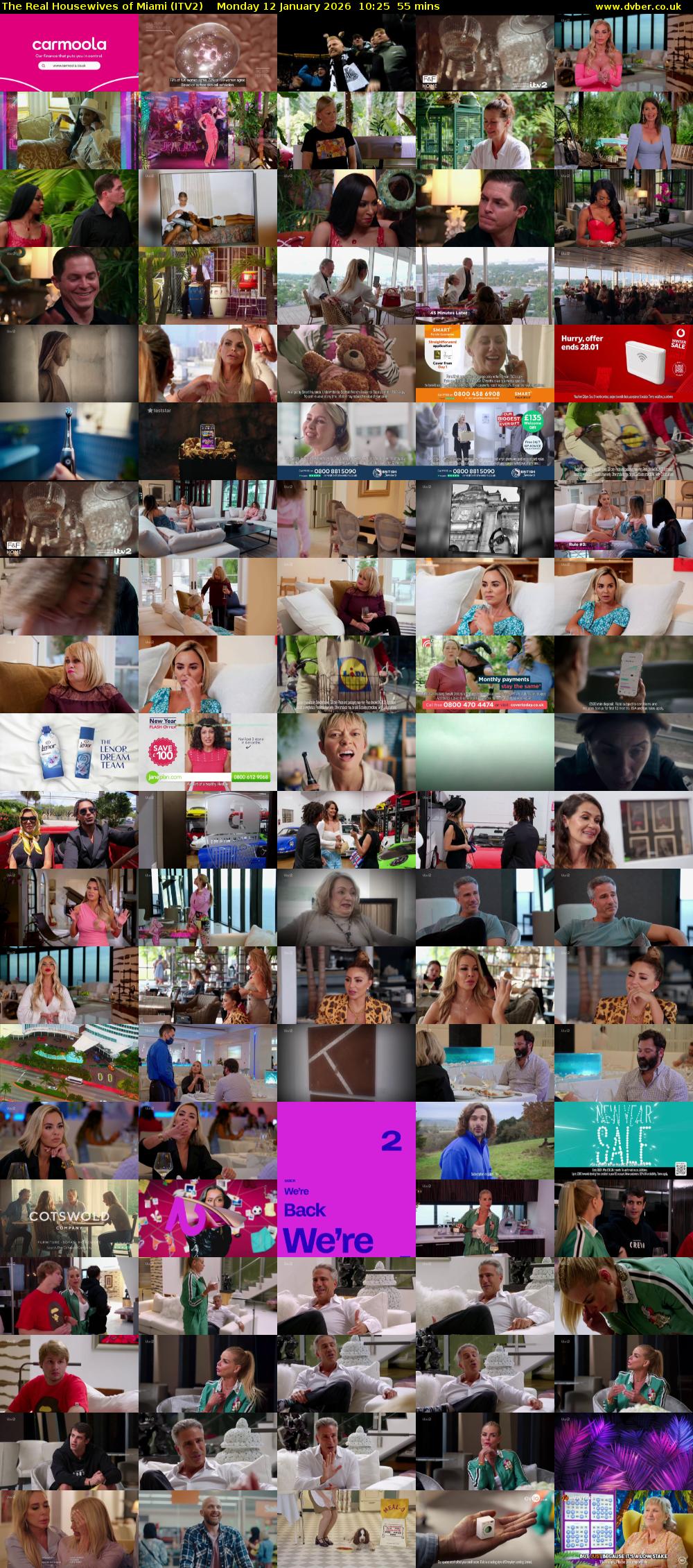 The Real Housewives of Miami (ITV2) Monday 12 January 2026 10:25 - 11:20