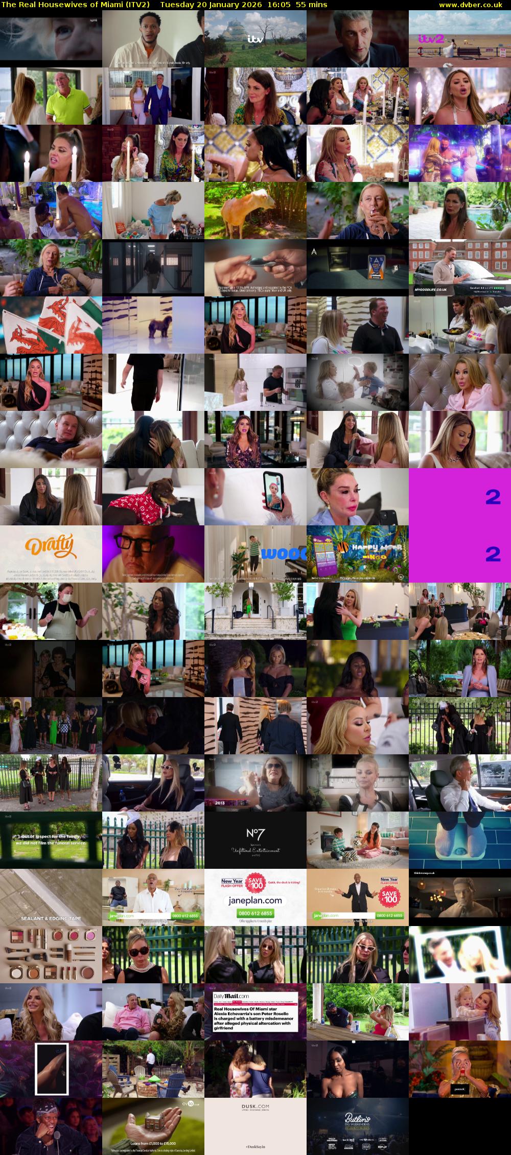 The Real Housewives of Miami (ITV2) Tuesday 20 January 2026 16:05 - 17:00