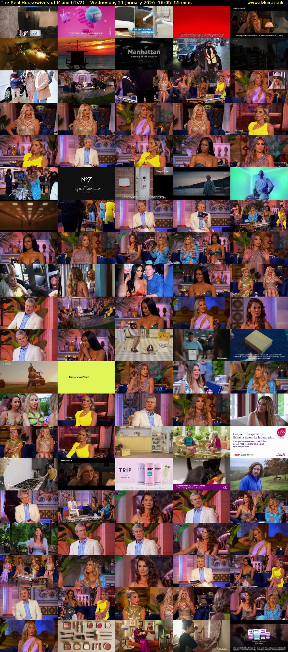 The Real Housewives of Miami (ITV2) Wednesday 21 January 2026 16:05 - 17:00