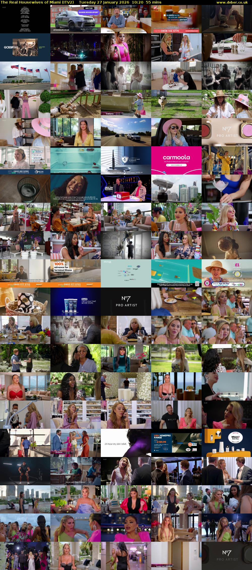 The Real Housewives of Miami (ITV2) Tuesday 27 January 2026 10:20 - 11:15