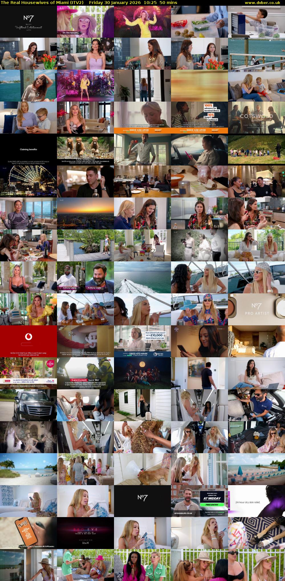 The Real Housewives of Miami (ITV2) Friday 30 January 2026 10:25 - 11:15